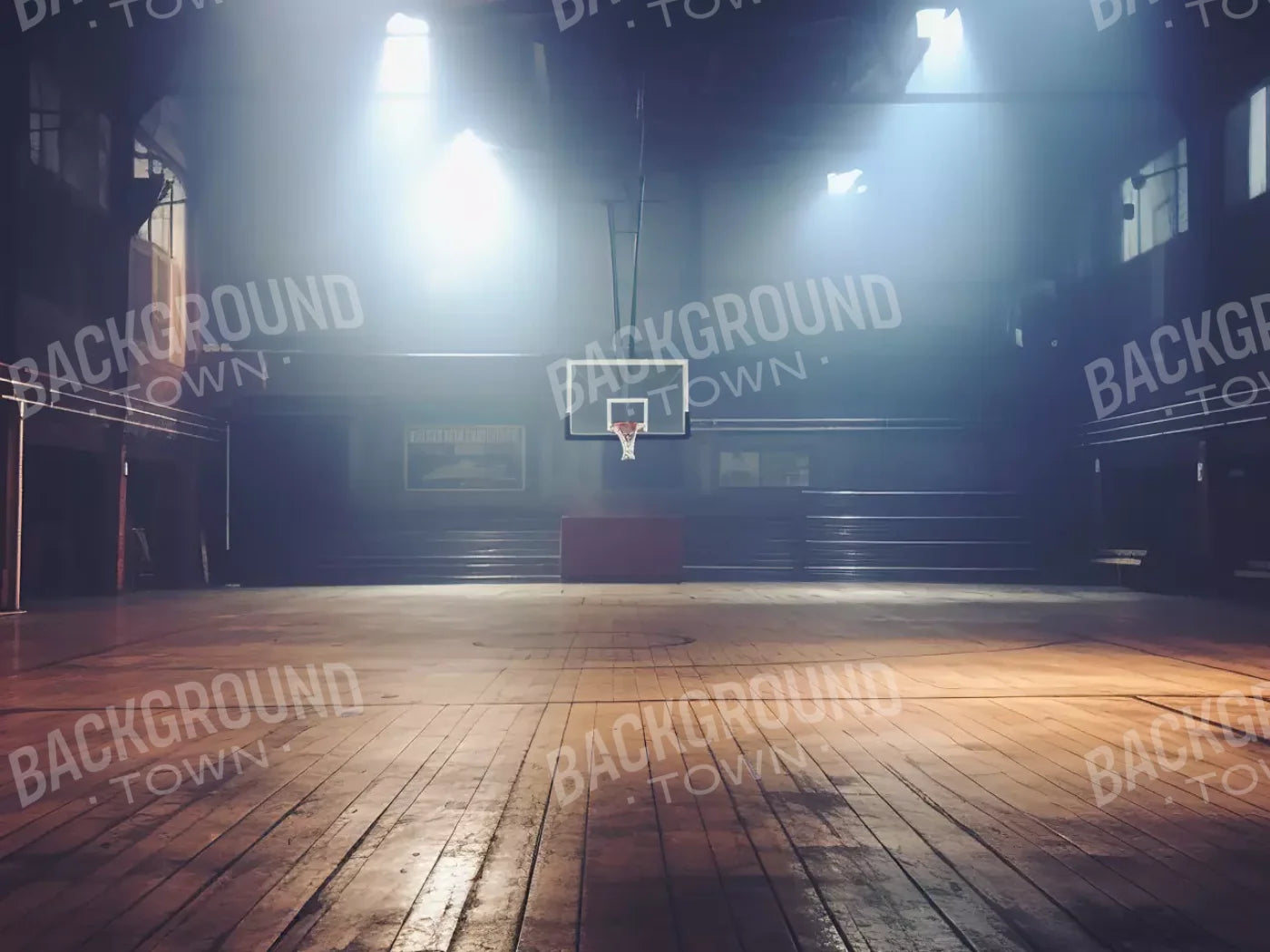 Sports On The Court Vintage Ii 8’X6’ Fleece (96 X 72 Inch) Backdrop