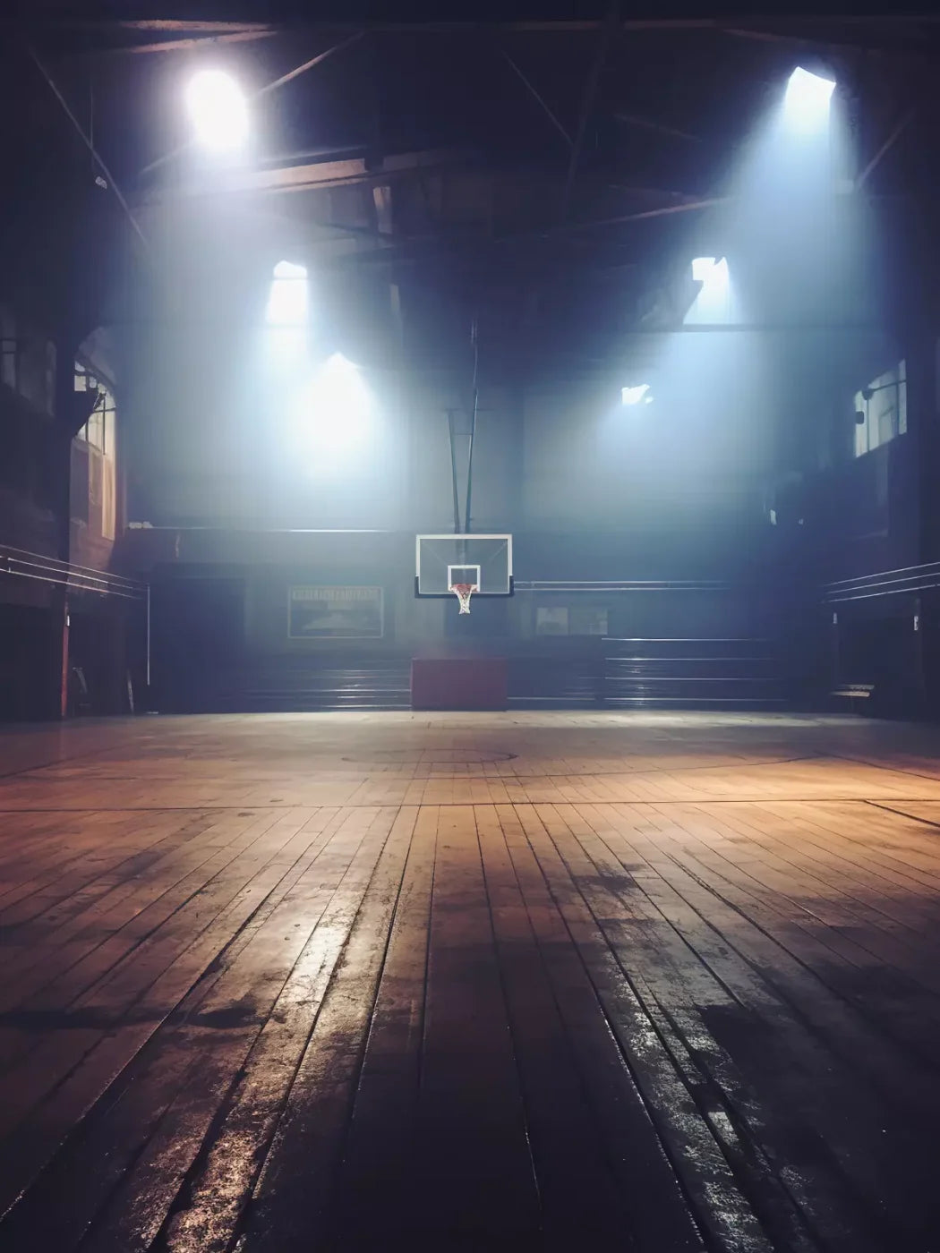Sports On The Court Vintage Ii 5’X6’8 Fleece (60 X 80 Inch) Backdrop