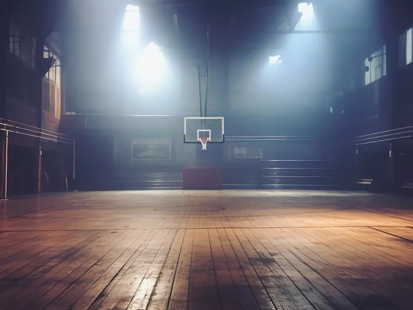 Sports On The Court Vintage Ii 6’8X5’ Fleece (80 X 60 Inch) Backdrop