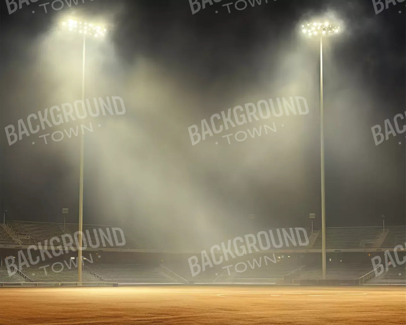 Sports Stadium Ball Field 10’X8’ Fleece (120 X 96 Inch) Backdrop