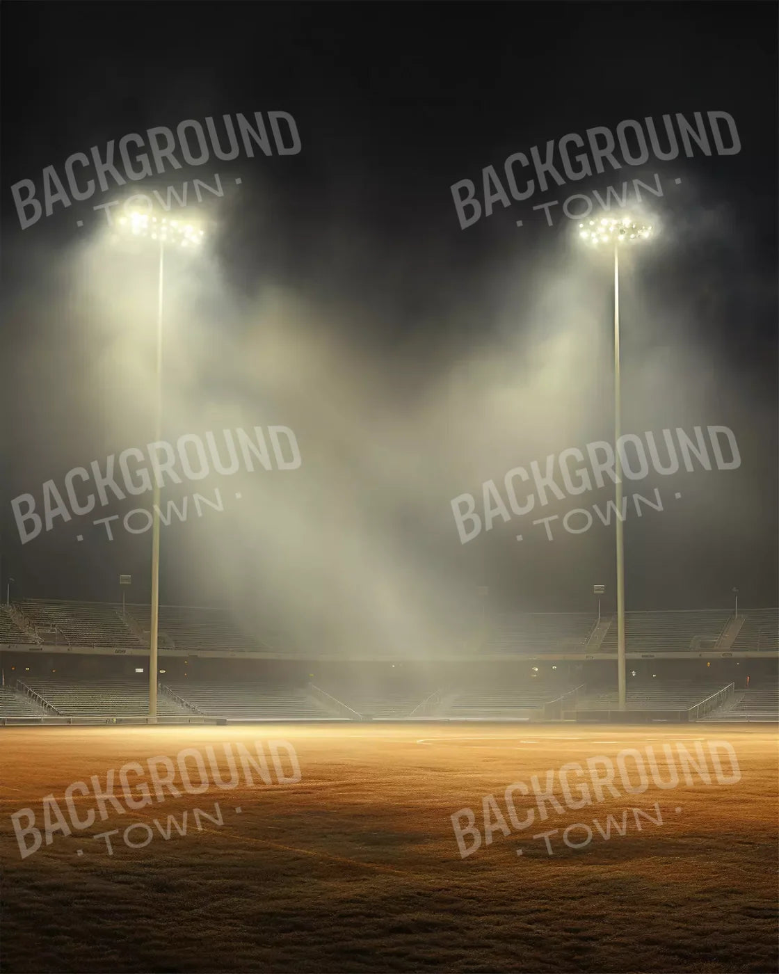 Sports Stadium Ball Field 8’X10’ Fleece (96 X 120 Inch) Backdrop