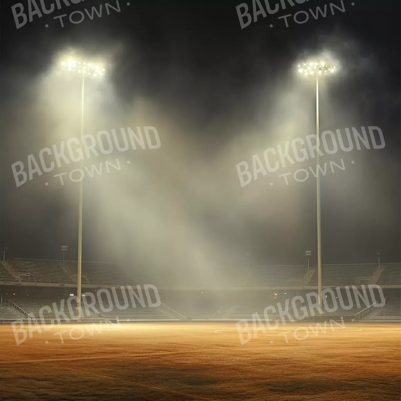 Sports Stadium Ball Field 8’X8’ Fleece (96 X Inch) Backdrop