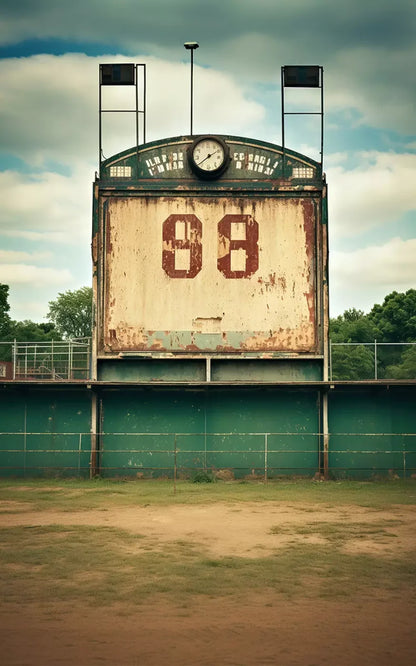 Sports Stadium Ball Field Vintage I 10’X16’ Ultracloth (120 X 192 Inch) Backdrop