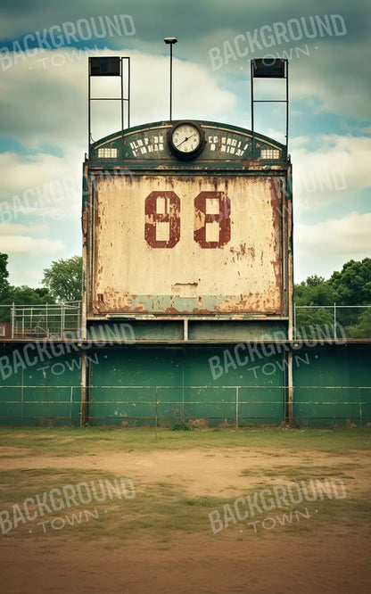 Sports Stadium Ball Field Vintage I 10’X16’ Ultracloth (120 X 192 Inch) Backdrop