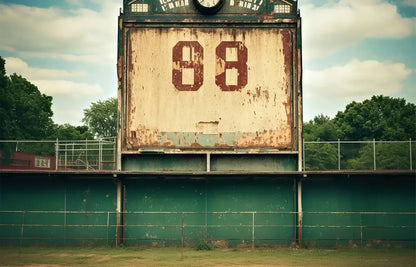 Sports Stadium Ball Field Vintage I 14’X9’ Ultracloth (168 X 108 Inch) Backdrop