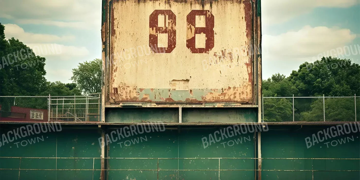 Sports Stadium Ball Field Vintage I 16’X8’ Ultracloth (192 X 96 Inch) Backdrop