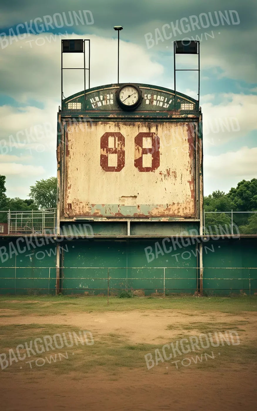 Sports Stadium Ball Field Vintage I 5’X8’ Ultracloth (60 X 96 Inch) Backdrop