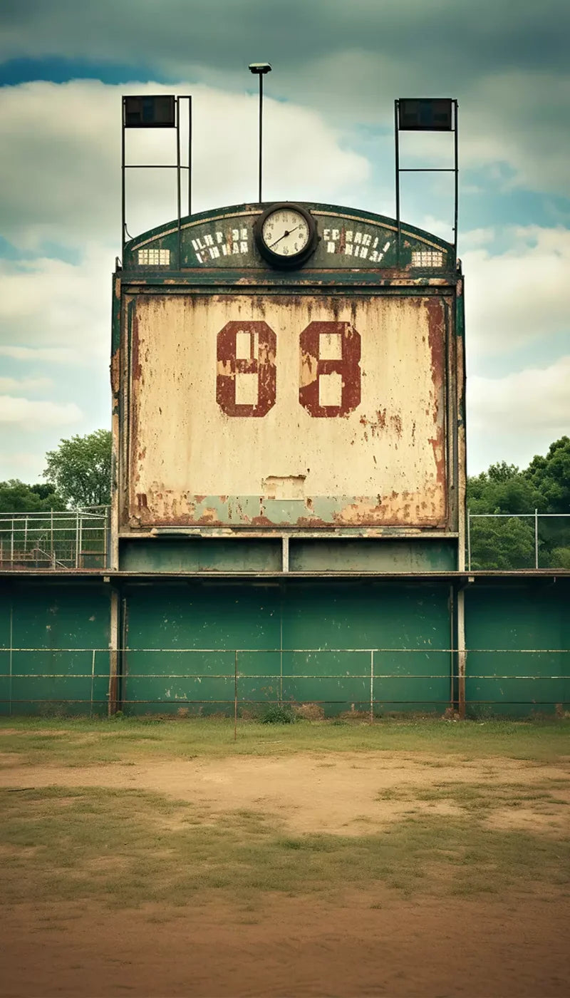Sports Stadium Ball Field Vintage I 8’X14’ Ultracloth (96 X 168 Inch) Backdrop