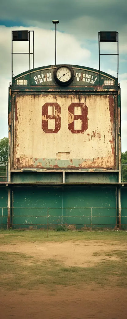 Sports Stadium Ball Field Vintage I 8’X20’ Ultracloth (96 X 240 Inch) Backdrop