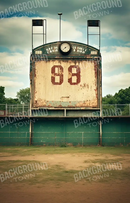 Sports Stadium Ball Field Vintage I 9’X14’ Ultracloth (108 X 168 Inch) Backdrop