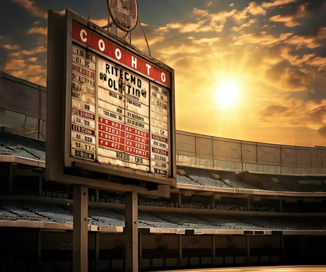 Sports Stadium Ball Field Vintage Ii 5’X4’2 Fleece (60 X 50 Inch) Backdrop