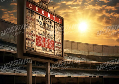 Sports Stadium Ball Field Vintage Ii 7’X5’ Ultracloth (84 X 60 Inch) Backdrop