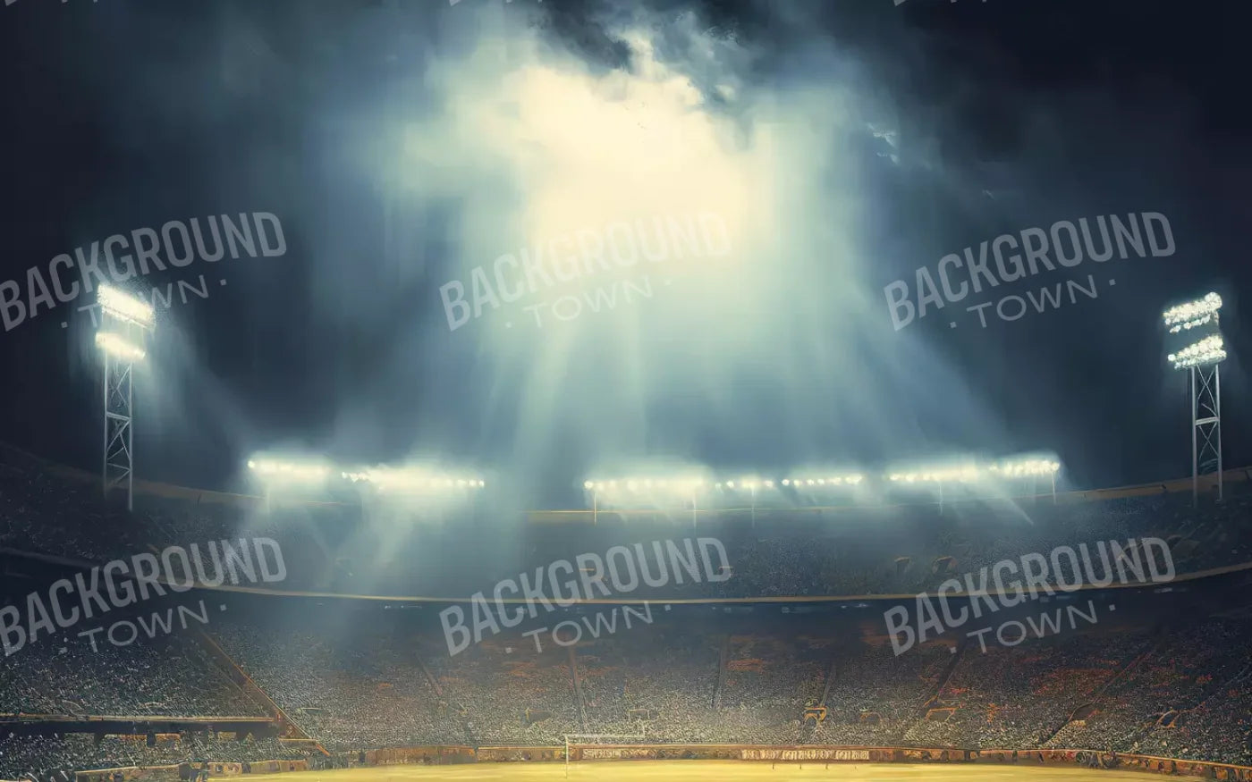 Sports Stadium Friday Night Lights I 16’X10’ Ultracloth (192 X 120 Inch) Backdrop