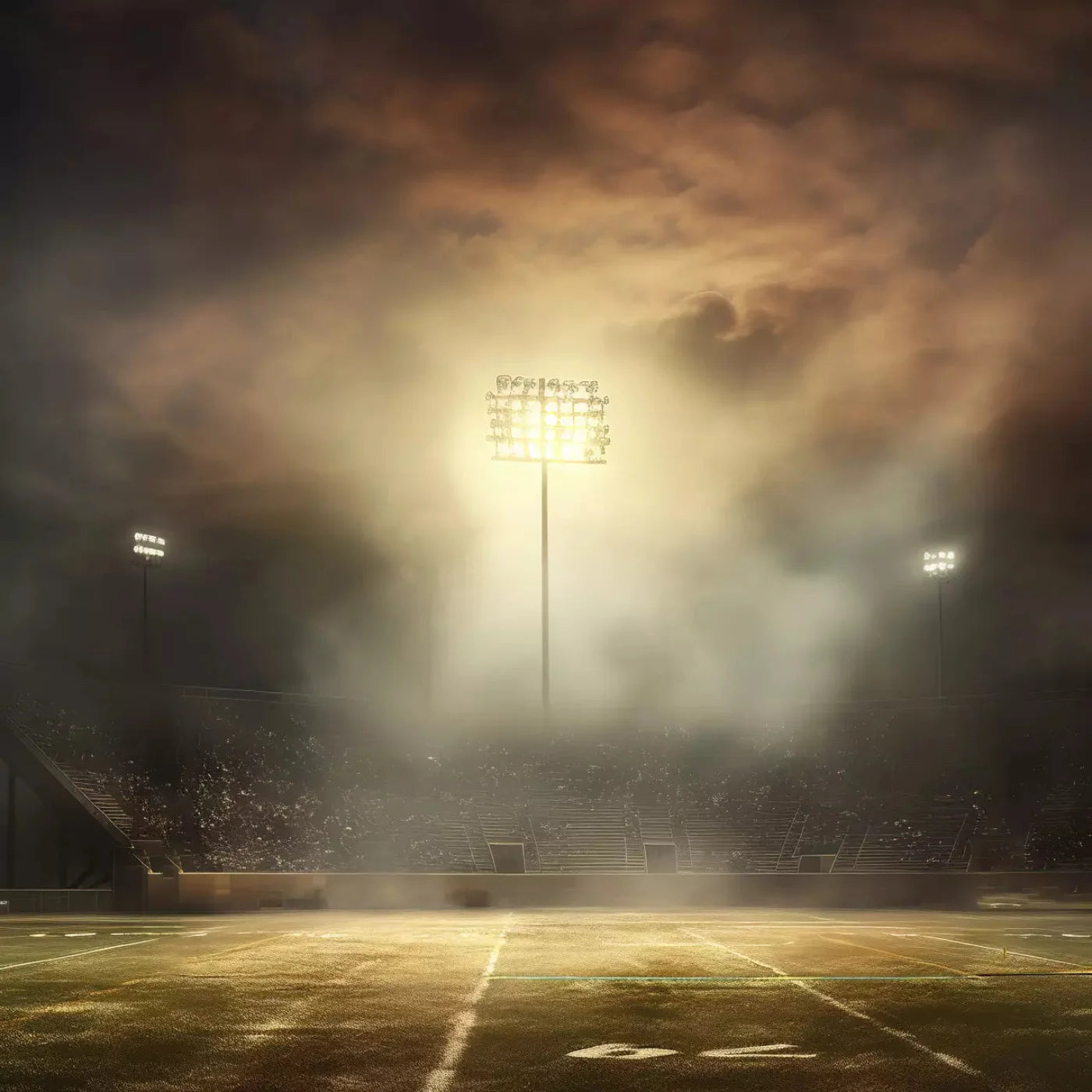 Sports Stadium Friday Night Lights Ii 10X10 Ultracloth ( 120 X Inch ) Backdrop