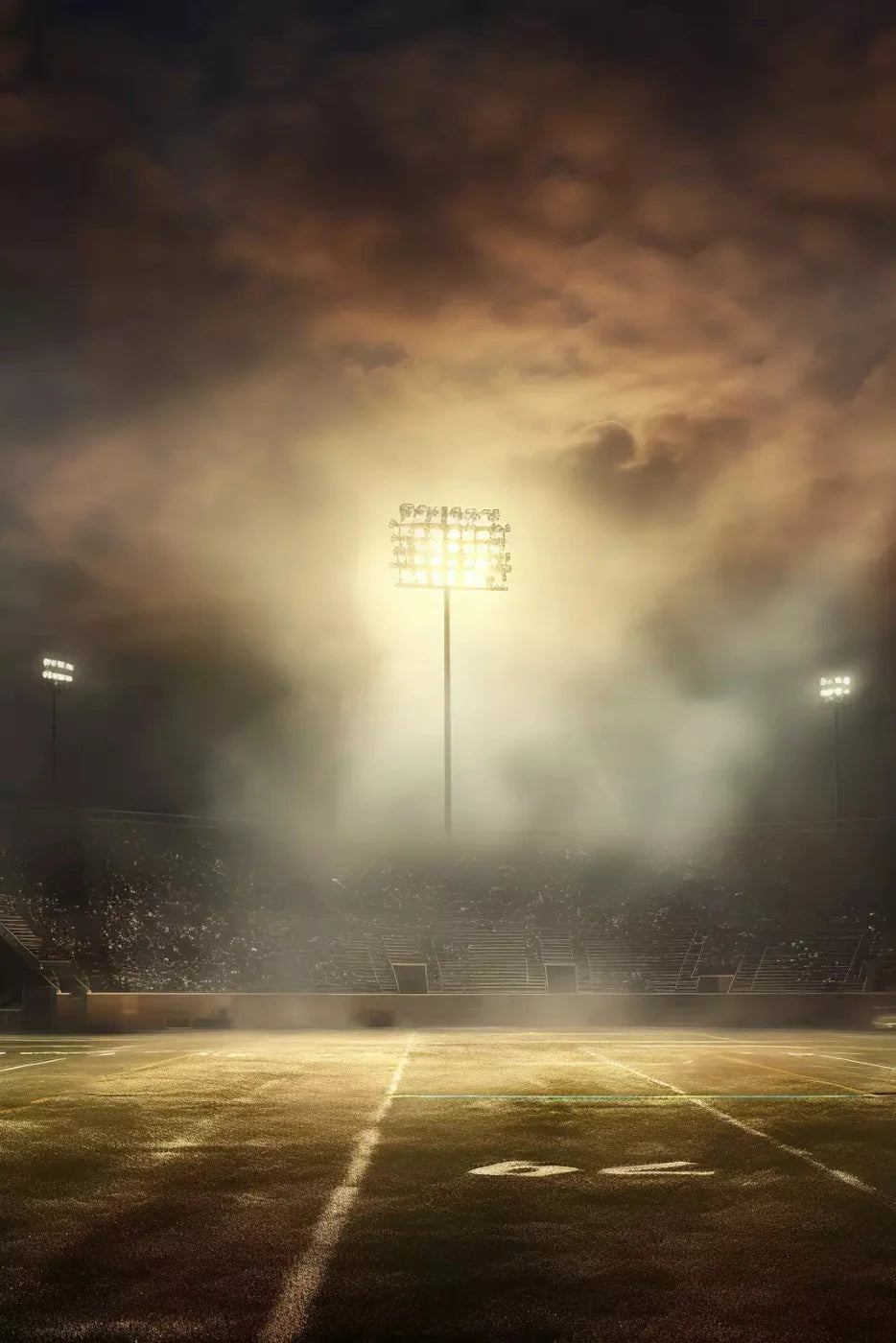 Sports Stadium Friday Night Lights Ii 5X8 Ultracloth ( 60 X 96 Inch ) Backdrop