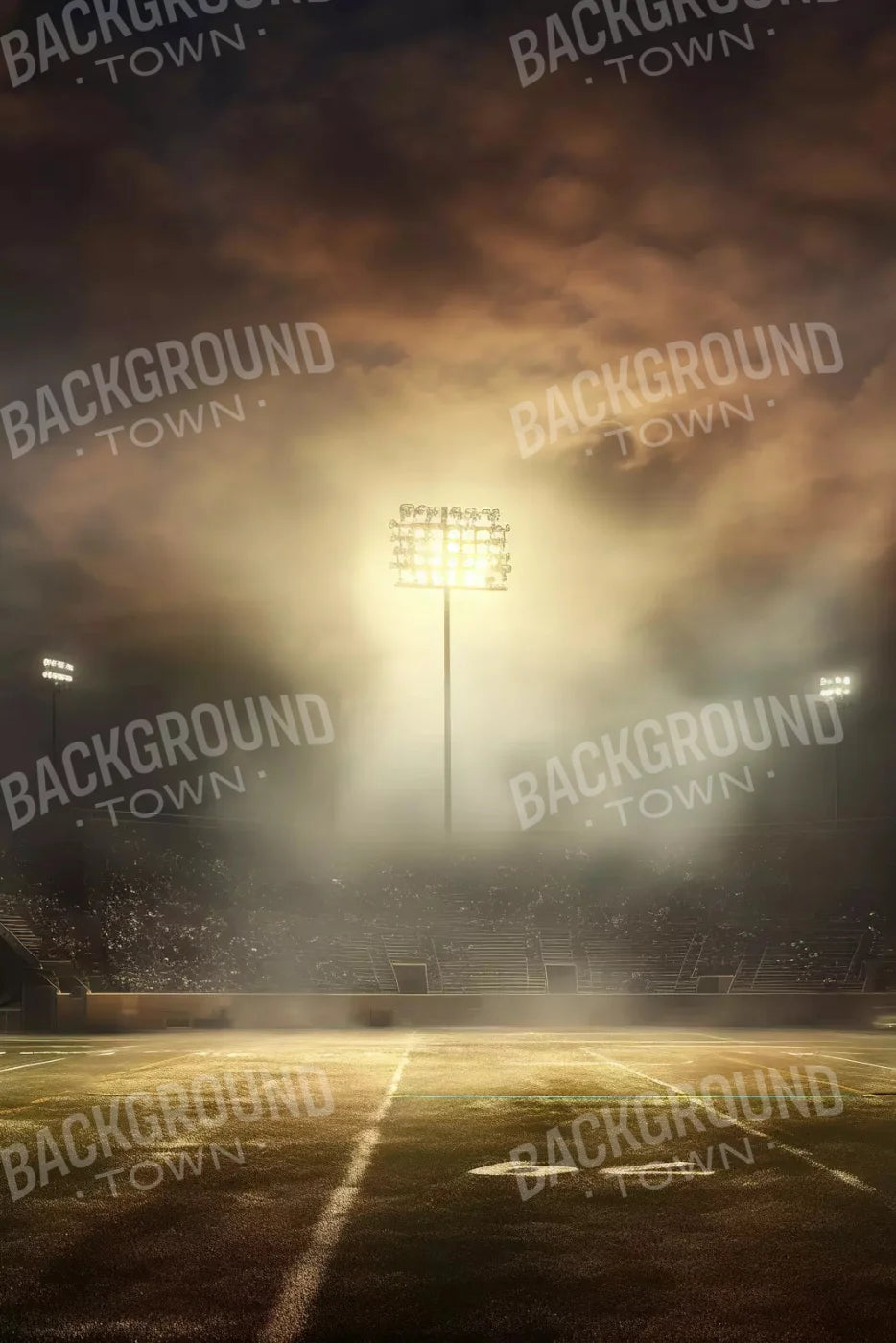 Sports Stadium Friday Night Lights Ii 5X8 Ultracloth ( 60 X 96 Inch ) Backdrop