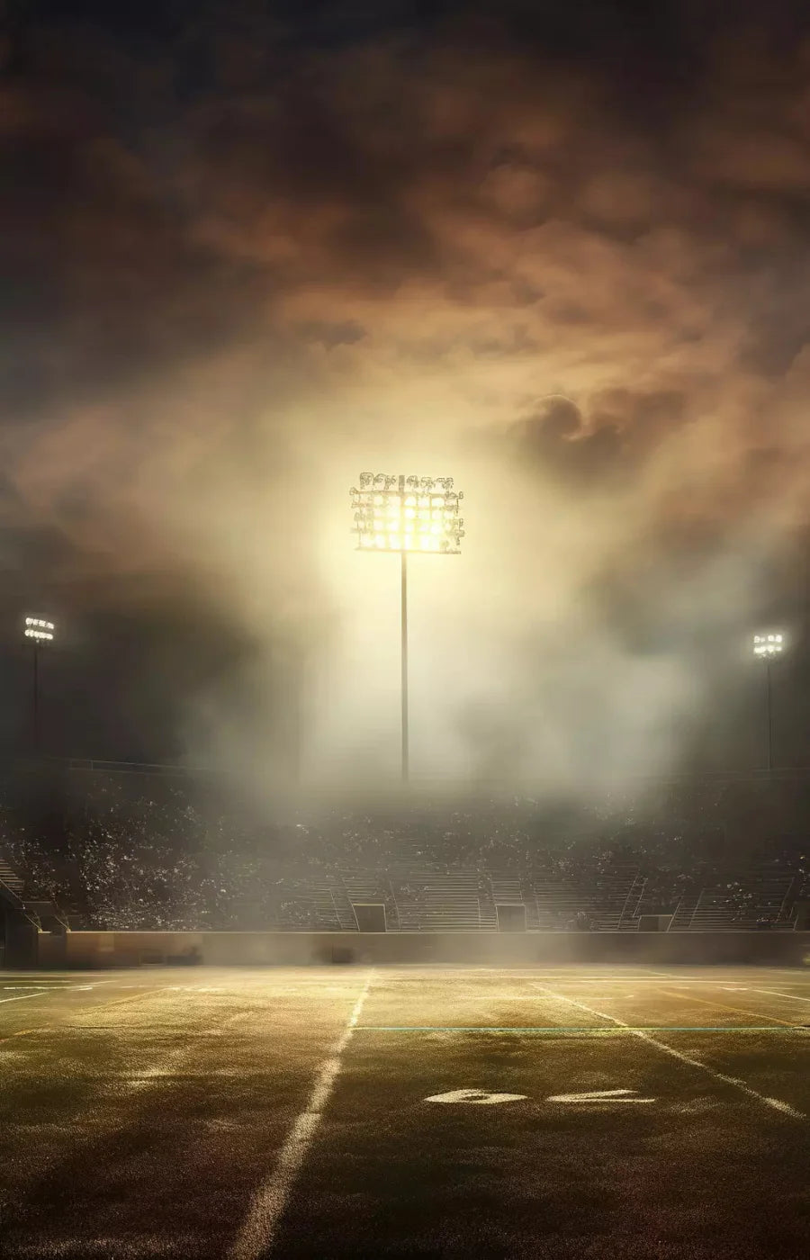 Sports Stadium Friday Night Lights Ii 8X12 Ultracloth ( 96 X 144 Inch ) Backdrop
