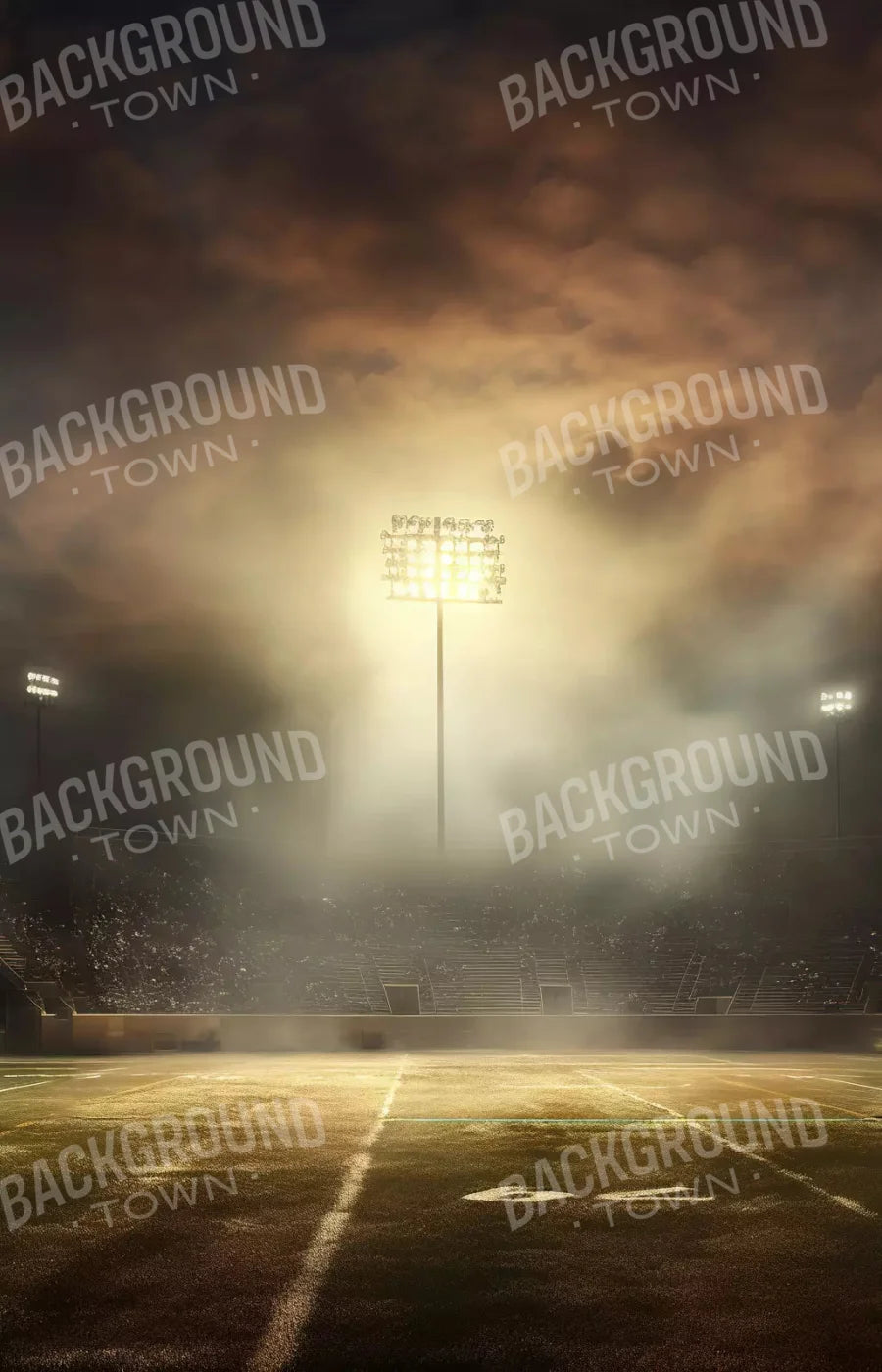 Sports Stadium Friday Night Lights Ii 8X12 Ultracloth ( 96 X 144 Inch ) Backdrop