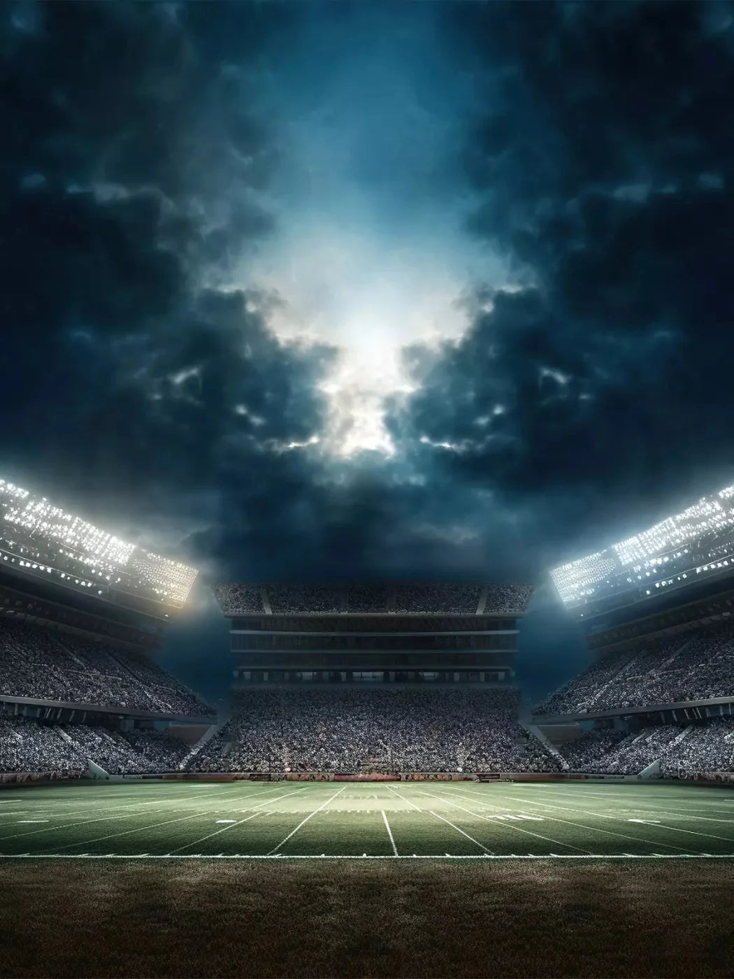 Sports Stadium Majestic 5X68 Fleece ( 60 X 80 Inch ) Backdrop