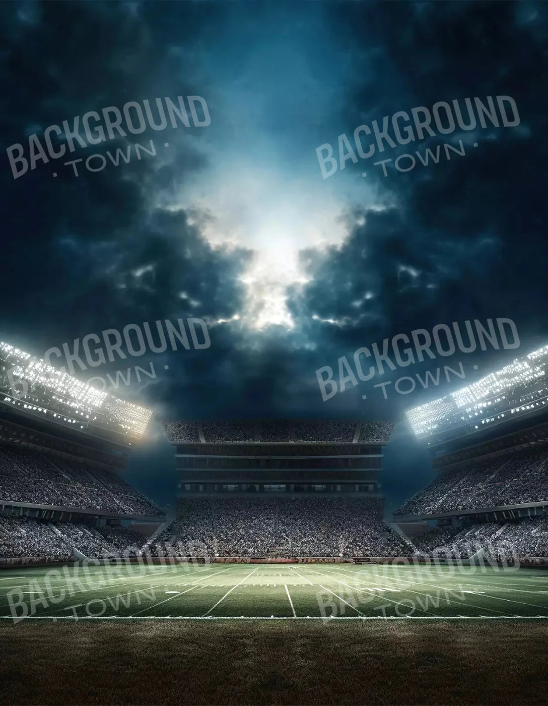 Sports Stadium Majestic 6X8 Fleece ( 72 X 96 Inch ) Backdrop