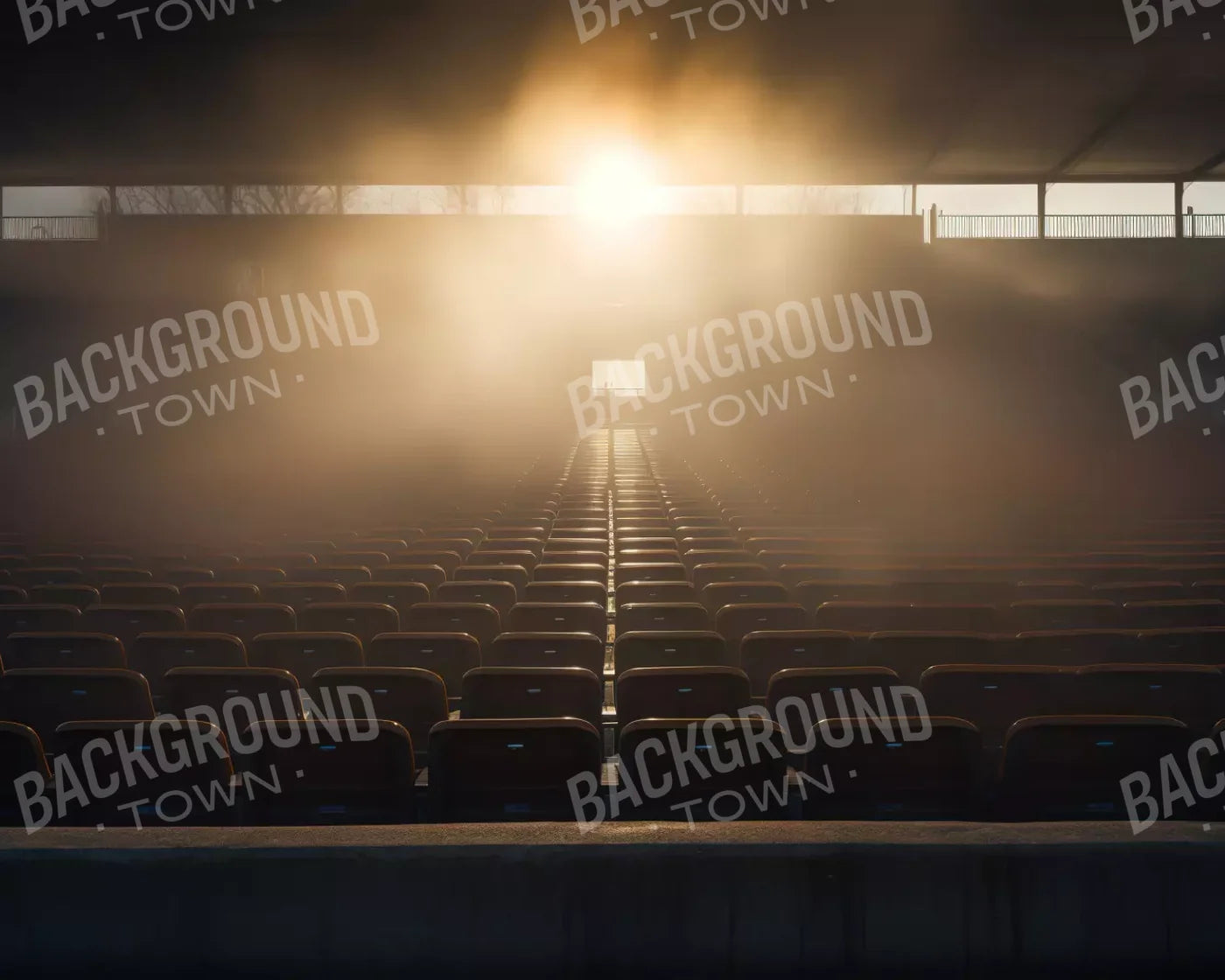Sports Stadium Seats Ii 10’X8’ Fleece (120 X 96 Inch) Backdrop