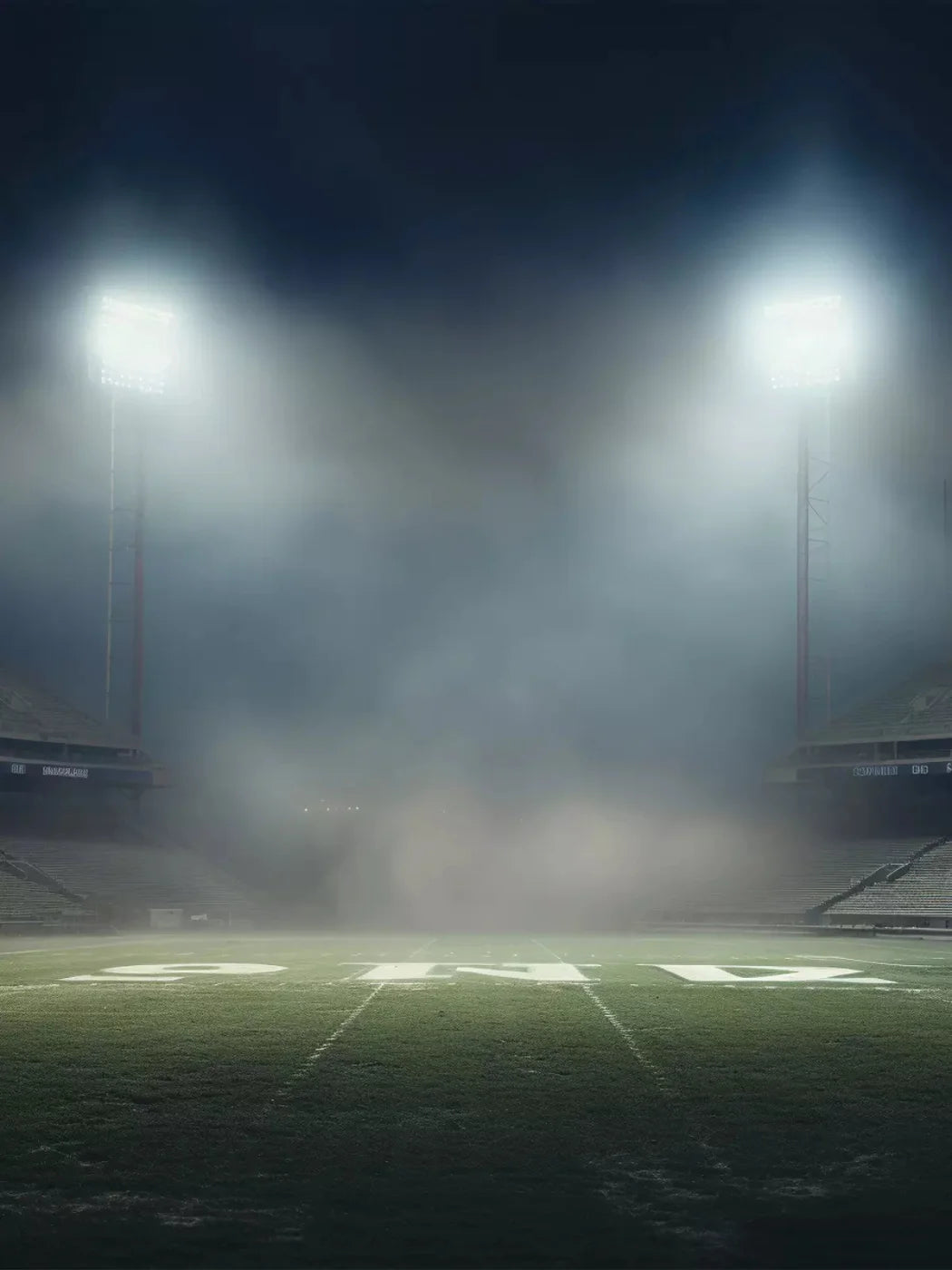 Sports Stadium Turf 5X68 Fleece ( 60 X 80 Inch ) Backdrop