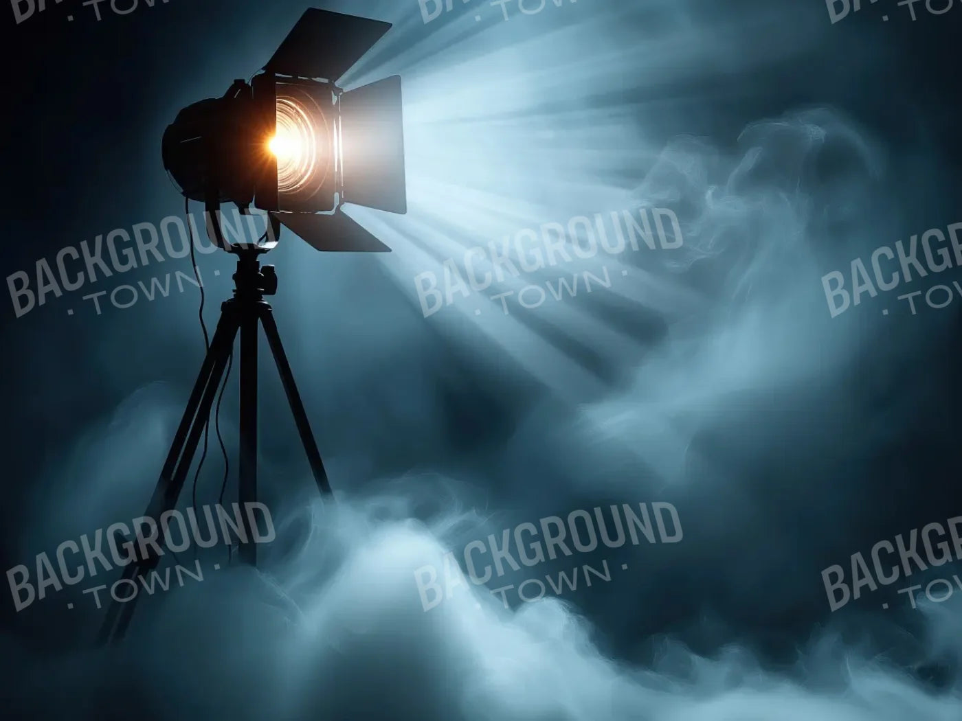 Spotlight In The Dark 8’x6’ Fleece (96 x 72 inch) Backdrop