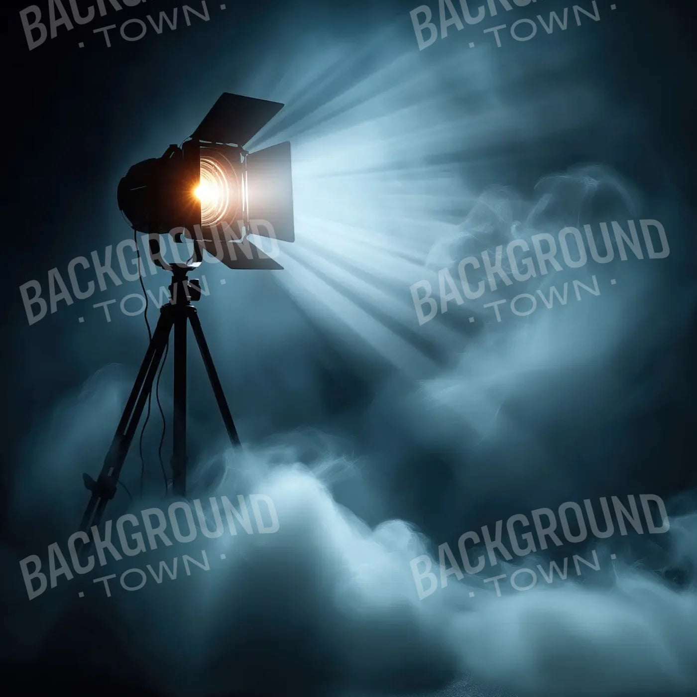 Spotlight In The Dark 8’x8’ Fleece (96 x 96 inch) Backdrop