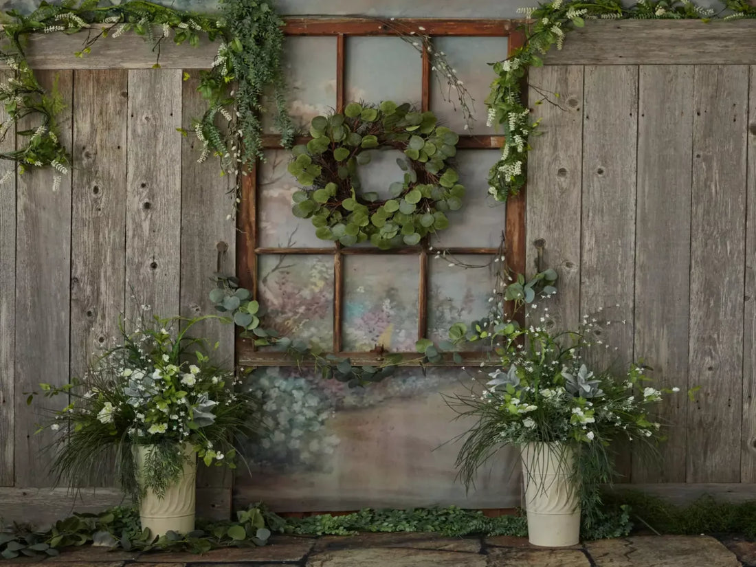 Spring Cottage 6’8’X5’ Fleece (80 X 60 Inch) Backdrop