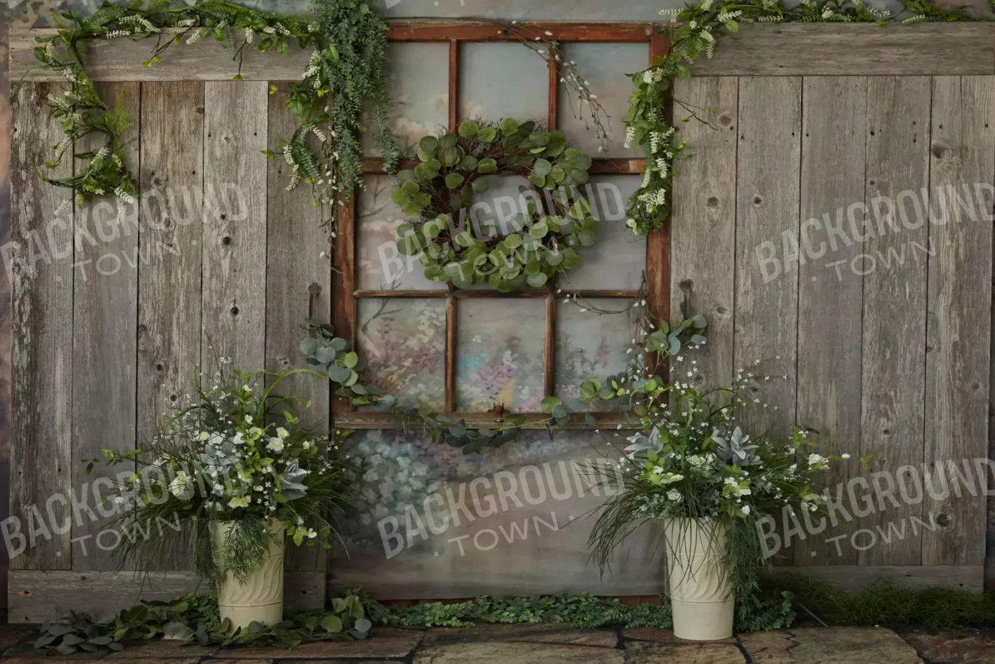 Spring Cottage 8’X5’ Ultracloth (96 X 60 Inch) Backdrop