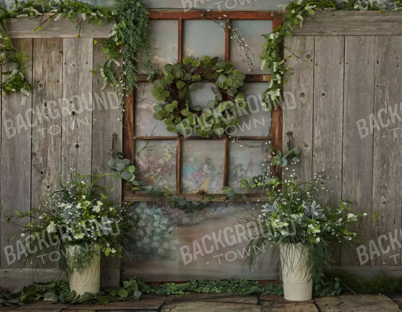Spring Cottage 8’X6’ Fleece (96 X 72 Inch) Backdrop