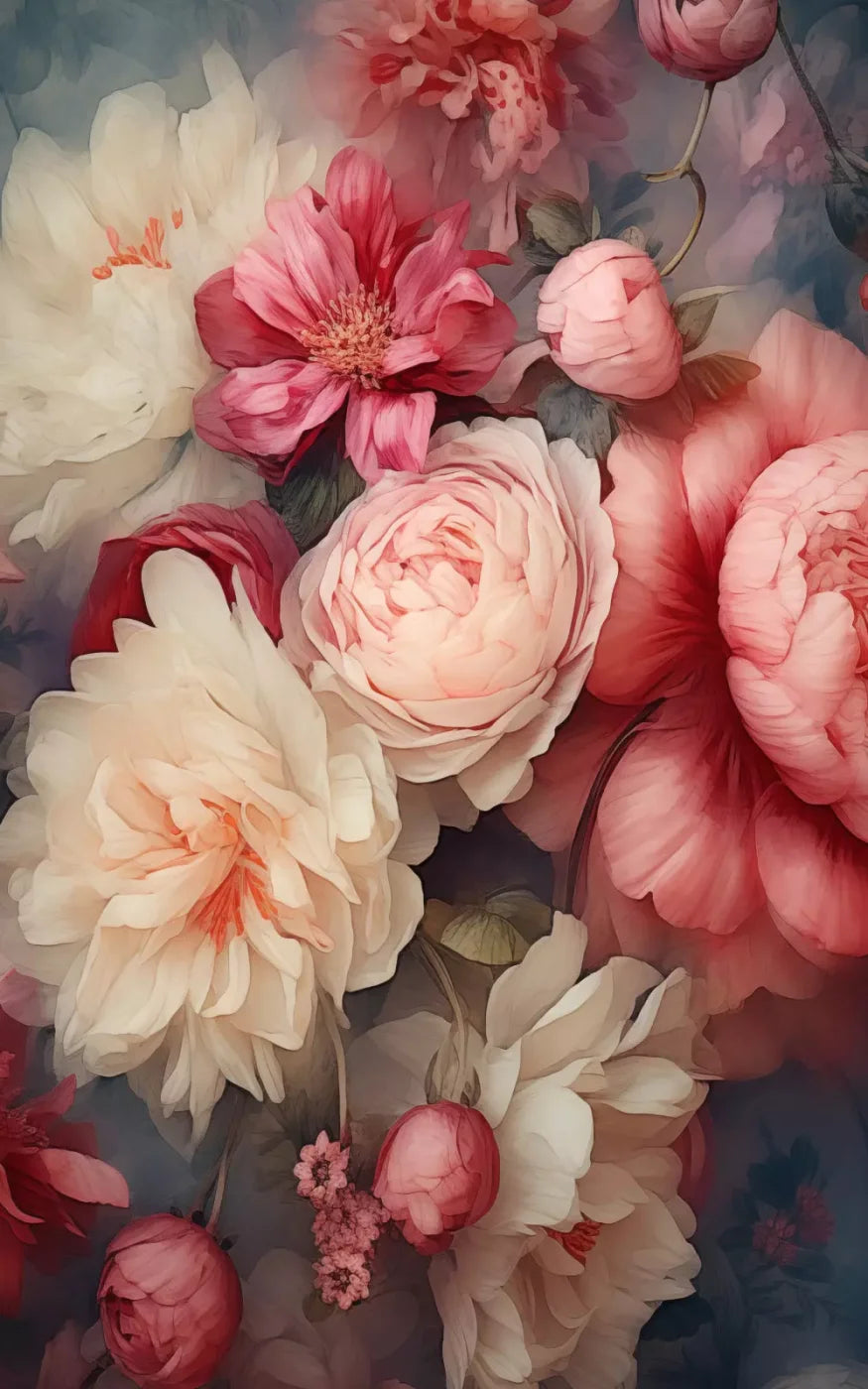 Spring Floral I 5X8 Ultracloth ( 60 X 96 Inch ) Backdrop