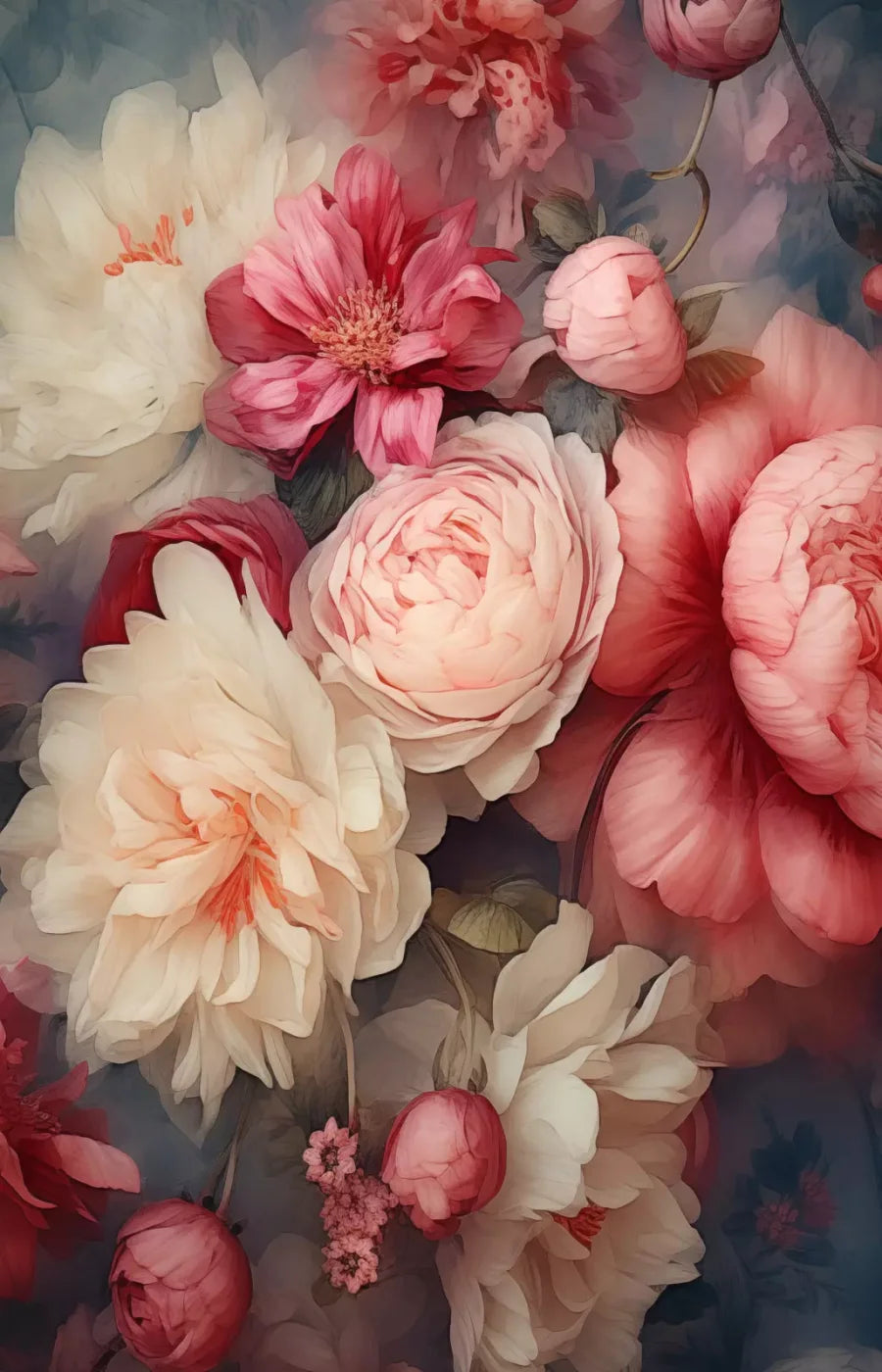 Spring Floral I 9X14 Ultracloth ( 108 X 168 Inch ) Backdrop