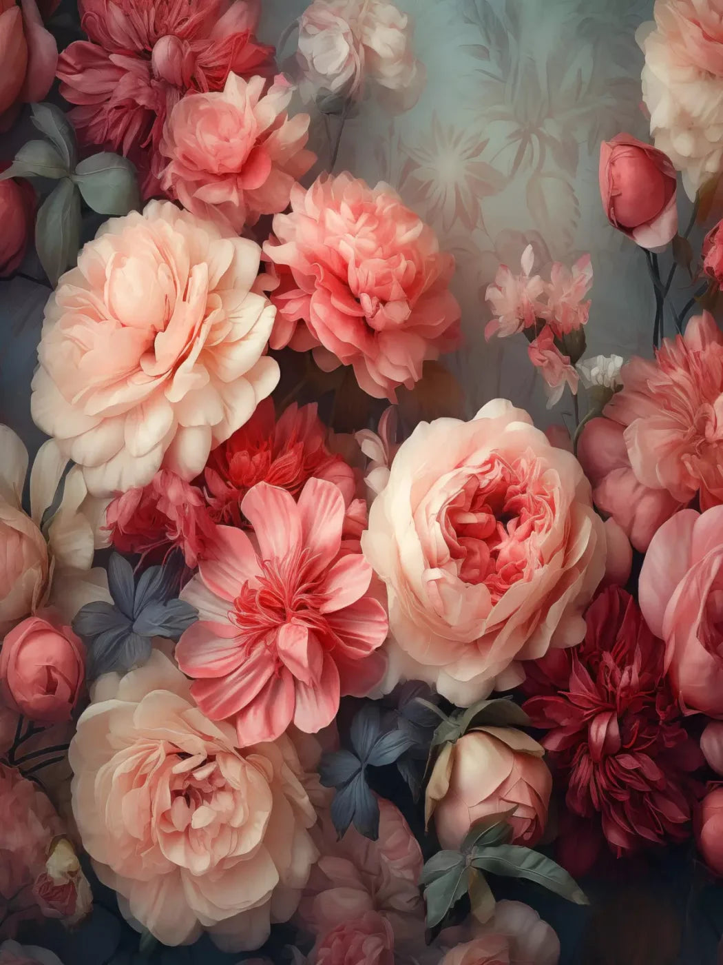 Spring Floral Ii 5X68 Fleece ( 60 X 80 Inch ) Backdrop