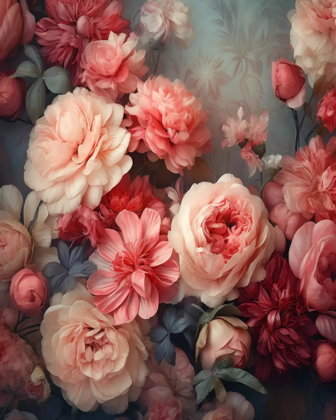 Spring Floral Ii 8X10 Fleece ( 96 X 120 Inch ) Backdrop