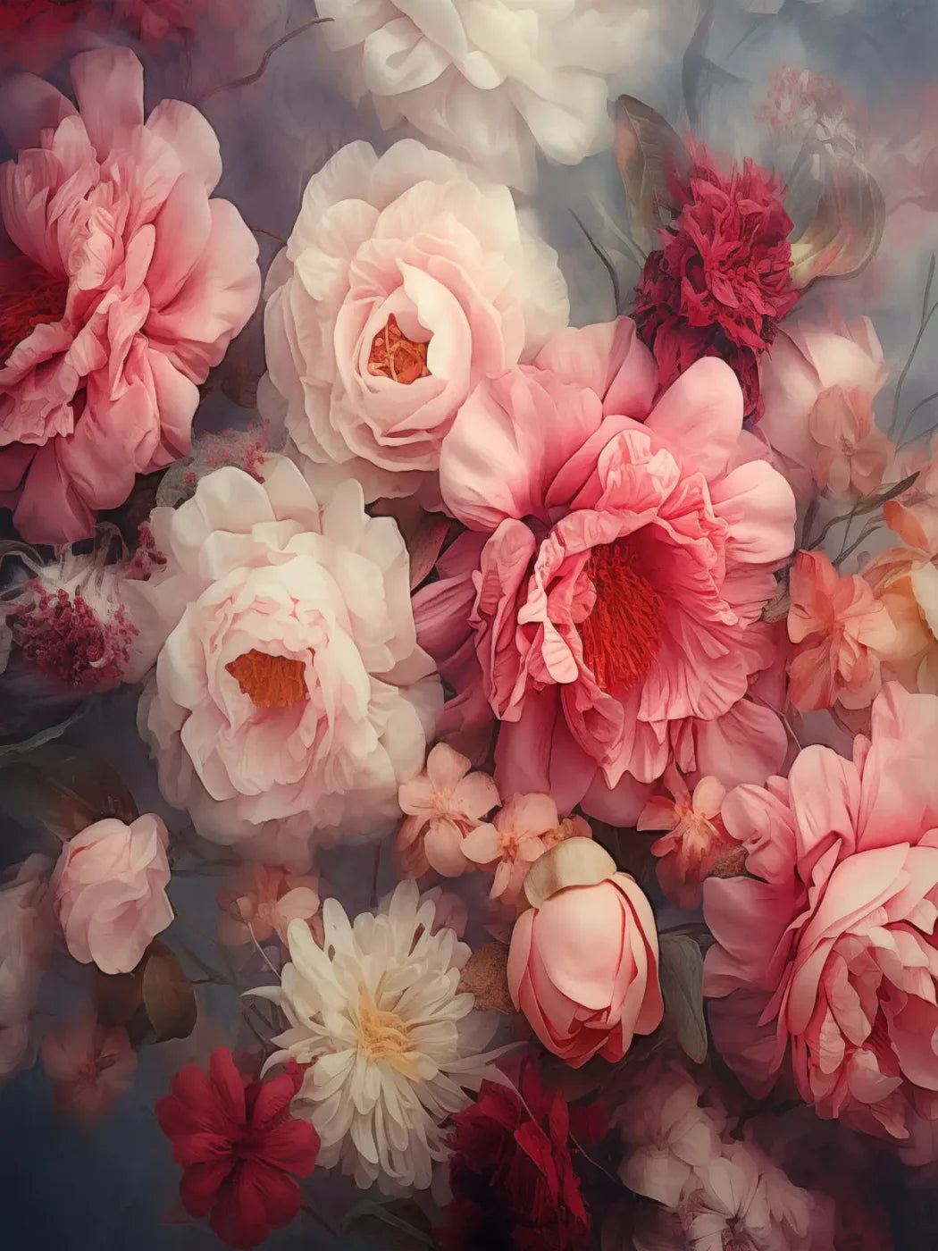 Spring Floral Iii 5X68 Fleece ( 60 X 80 Inch ) Backdrop