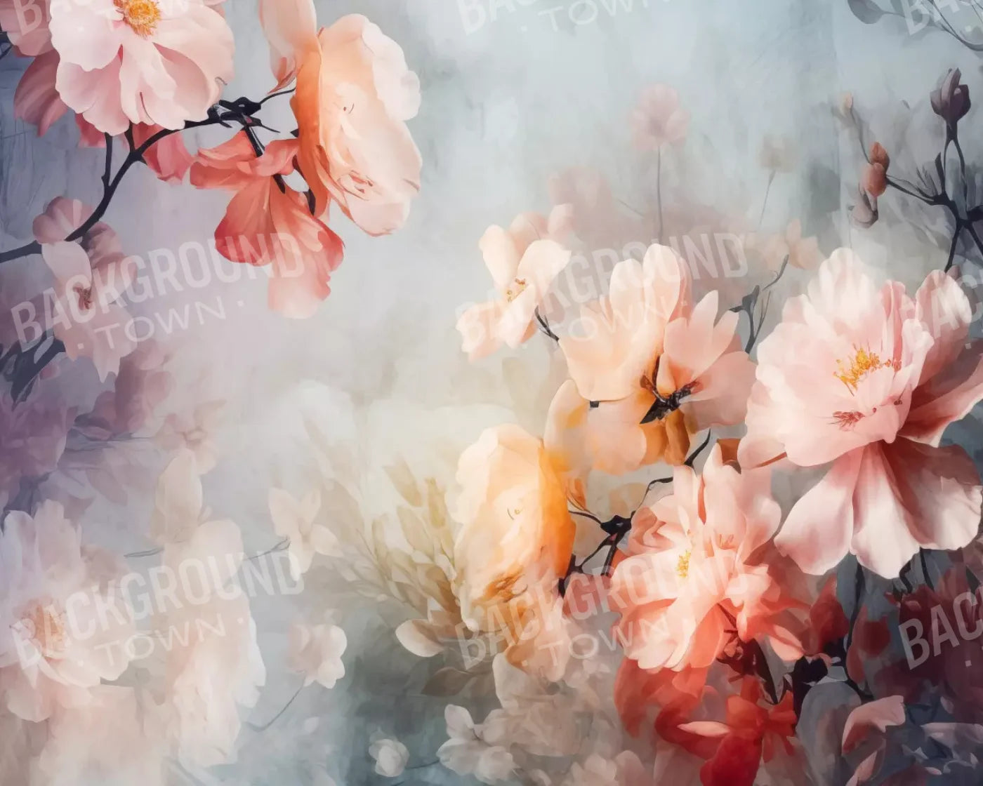 Spring Floral Iv 10X8 Fleece ( 120 X 96 Inch ) Backdrop