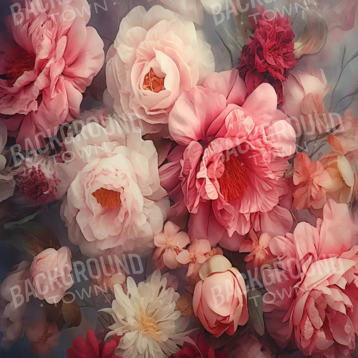 Spring Floral Iii 8X8 Fleece ( 96 X Inch ) Backdrop
