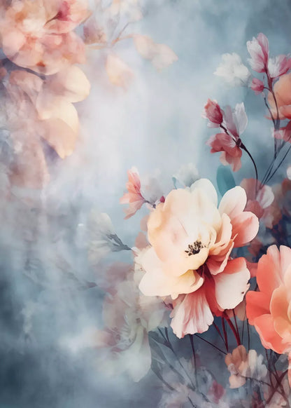 Spring Floral V 5X7 Ultracloth ( 60 X 84 Inch ) Backdrop