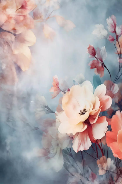 Spring Floral V 8X12 Ultracloth ( 96 X 144 Inch ) Backdrop