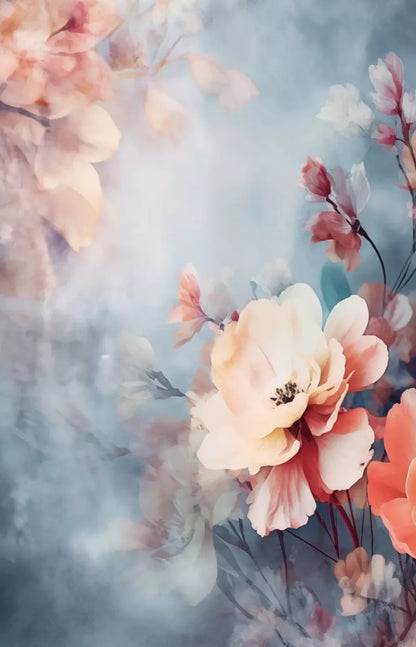 Spring Floral V 9X14 Ultracloth ( 108 X 168 Inch ) Backdrop