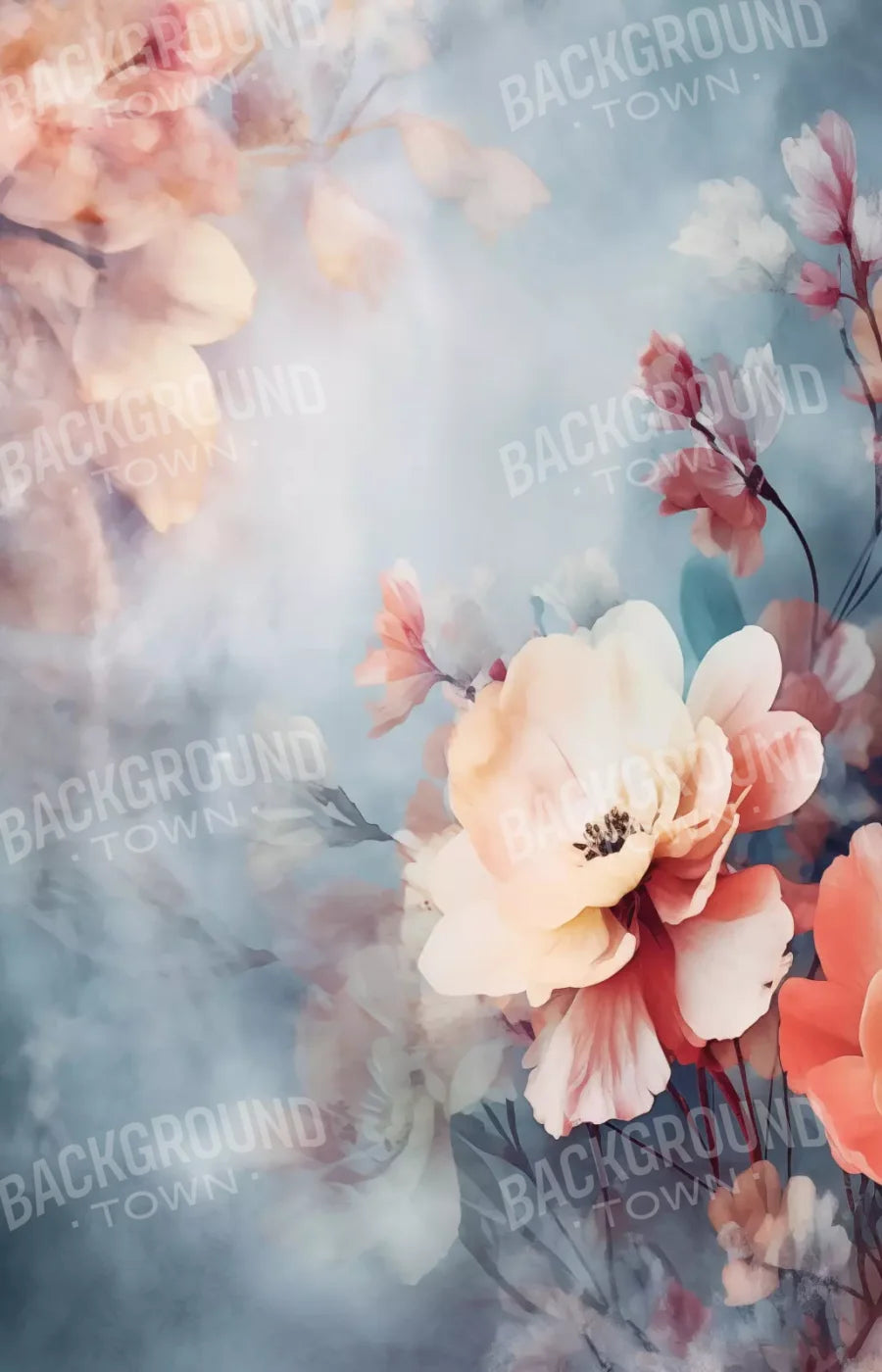 Spring Floral V 9X14 Ultracloth ( 108 X 168 Inch ) Backdrop