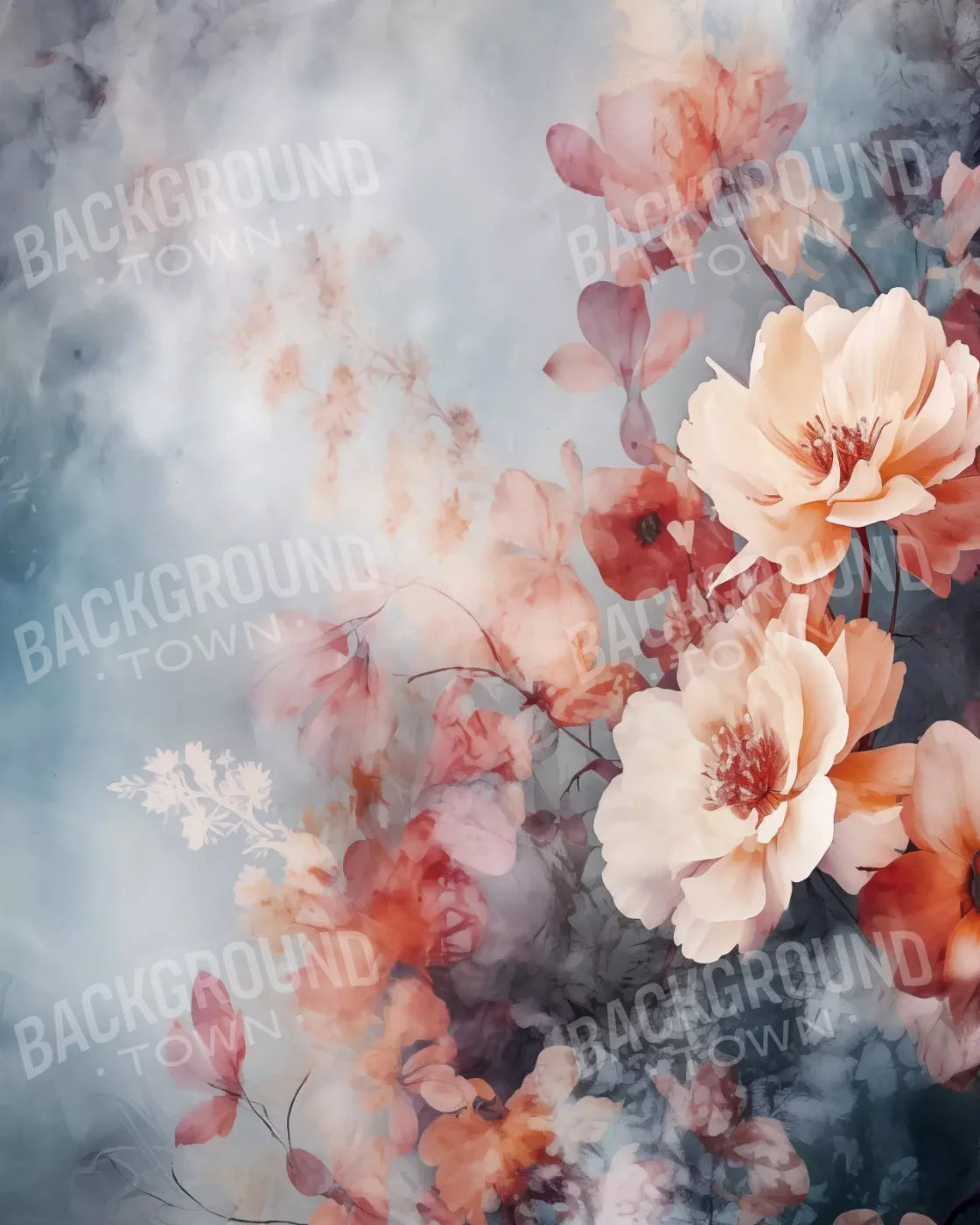 Spring Floral Vi 8X10 Fleece ( 96 X 120 Inch ) Backdrop