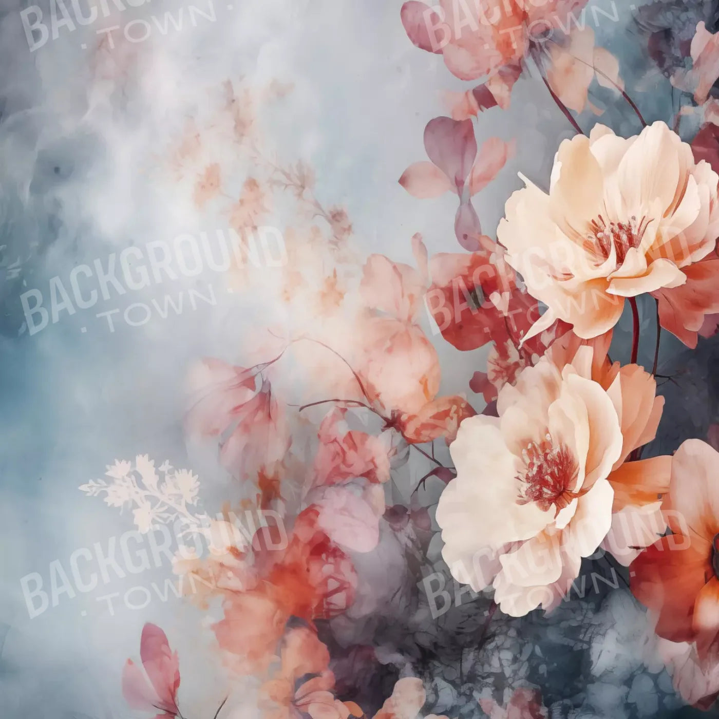 Spring Floral Vi 8X8 Fleece ( 96 X Inch ) Backdrop