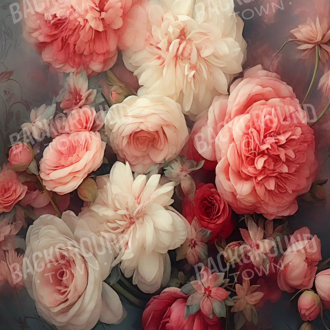 Spring Floral Vii 8X8 Fleece ( 96 X Inch ) Backdrop