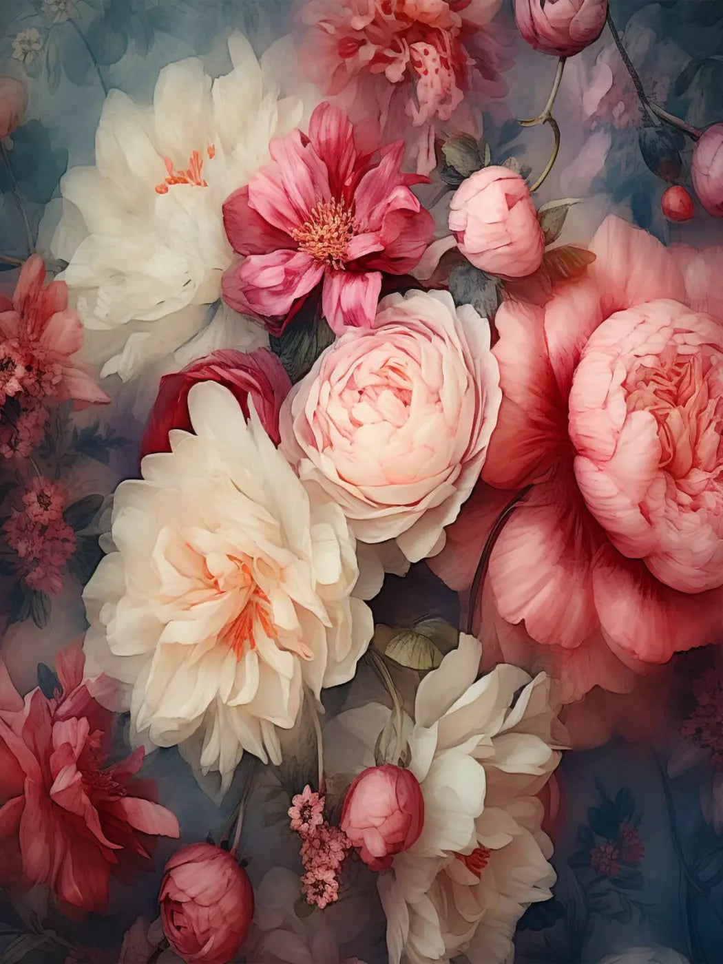 Spring Floral Viii 5X68 Fleece ( 60 X 80 Inch ) Backdrop