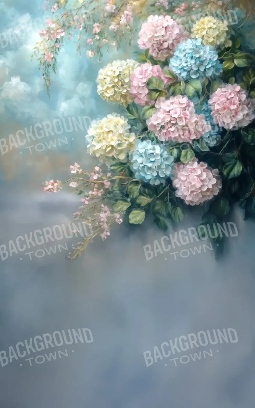 Blue Pink Yellow Green  Backdrop for Photography