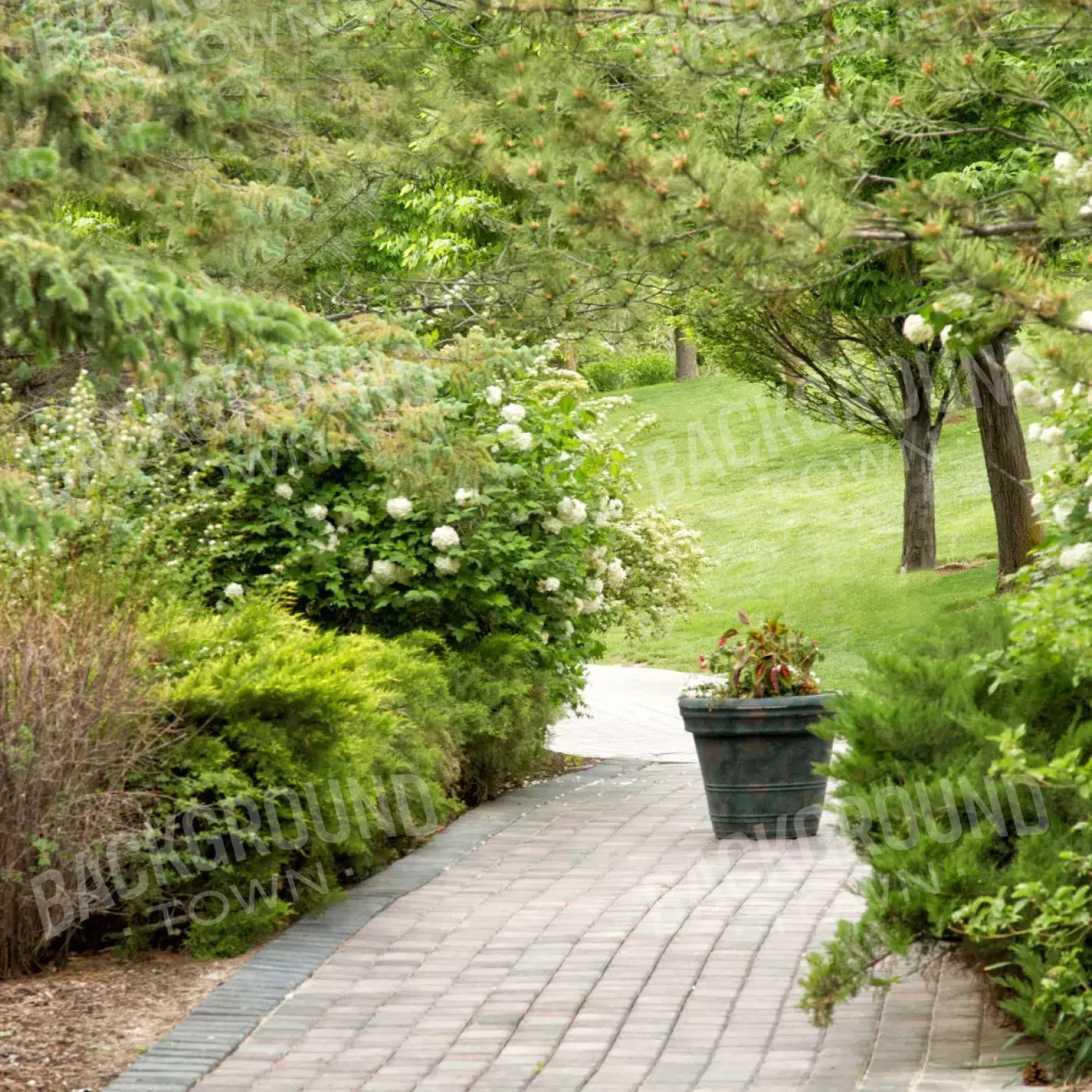 Spring Path 8’X8’ Fleece (96 X Inch) Backdrop