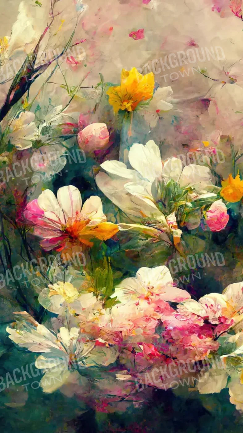 Springtime Bouquet 8’X14’ Ultracloth (96 X 168 Inch) Backdrop