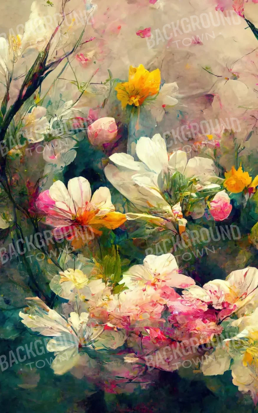 Springtime Bouquet 9’X14’ Ultracloth (108 X 168 Inch) Backdrop